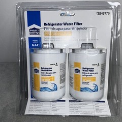 Project Source Refrigerator Water Filter #3846776 G-1-2 fits GE MWF – 2-Pack NEW