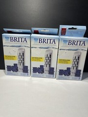 LOT OF 3 – Brita Universal Jug Cooler Filtration System – 1 Filter 4 Adaptors