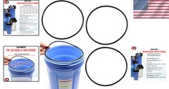 Pack of 3 NSF Certified Buna-N O-Rings for Pentair/Pentek Big Blue Filters