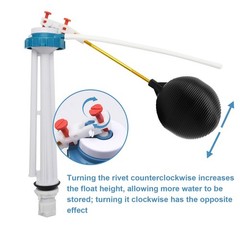 Toilet Float Fill Valve Replacement Kit Universal G3/4 Inch Inlet WC Repair