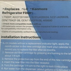 4-PACK IcePure Refrigerator Water Filter RWF0100A LG Kenmore LT500P 5231JA2002A
