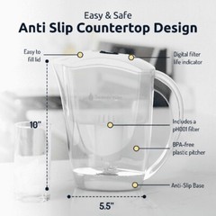 pH Restore Alkaline Water Pitcher BPA Free Multi-Stage Filter Safe Hydration New