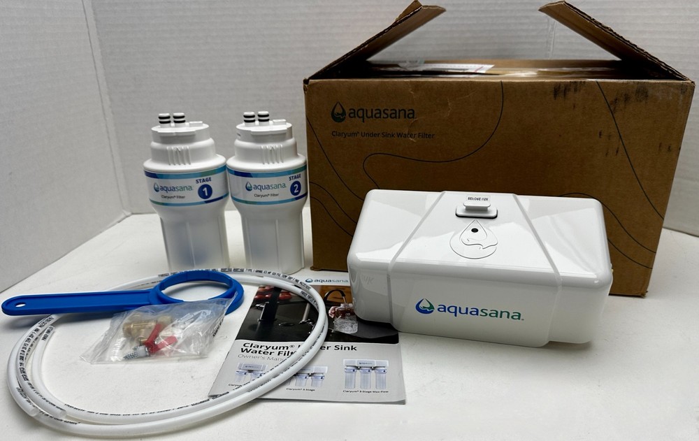 Aquasana Under Sink Water Filter System with 2-Stage Filtration AQ-6200-NF