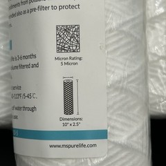 Lot of 7 MEMBRANE SOLUTIONS 5 Micron 10×2.5 PP Sediment Filters Sealed New