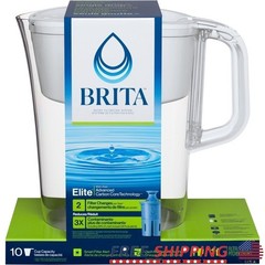 10 Cup Water Filter Pitcher W/ Elite Filter BPA Free Chlorine Reduction New