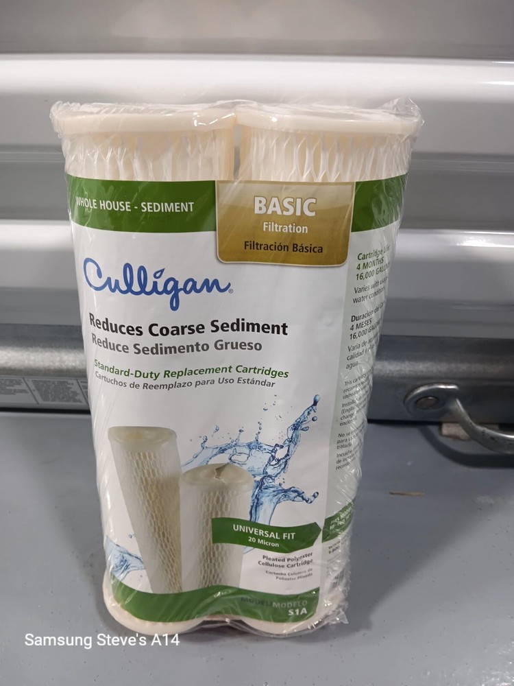 Culligan S1A Medium Sediment Filter for Whole House Filter, 2 Pack
