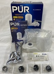 PUR FMB3333B Classic White Vertical Water Filtration Faucet Mount w/ Filter NEW