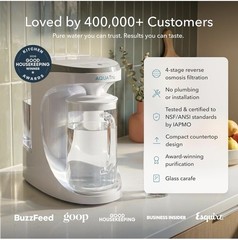 AquaTru Carafe ALKALINE Smart WIFI Countertop RO Water Purifier 4-Stage NEW