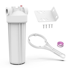 FHW10 Whole House Water Filter Housing, Fit 10×2.5 Sediment etc Filters for Well
