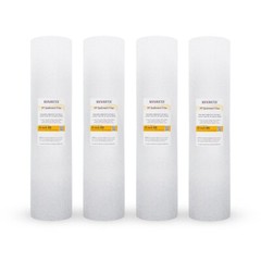 20″x4.5″ Big Blue Whole House 1 micron melt-blown Sediment Water Filter, 4 packs