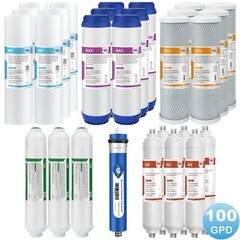 6-Stage 100 GPD RO Alkaline Mineral Drinking Reverse Osmosis System Water Filter