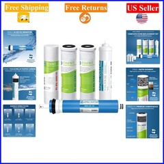 Essence Series ROES-50 5-Stage Reverse Osmosis Replacement Set, Easy Install,…