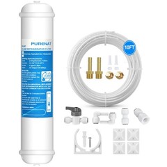 Inline Water Filter for Refrigerator and Ice Maker(1 Pack),1/4″ P