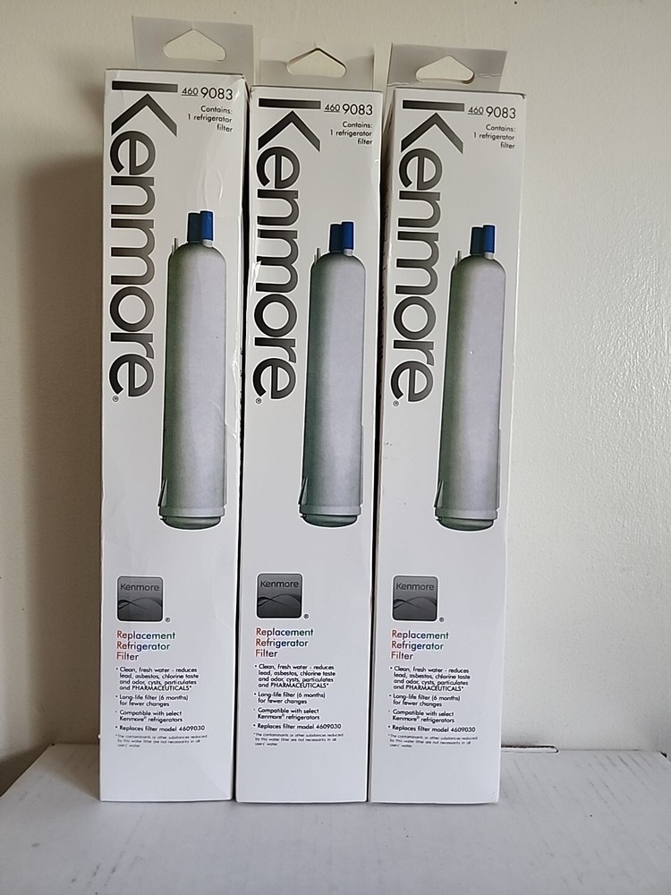 3 Pack Kenmore 460 9083 Refrigerator Water Filter 4609030 New Sealed
