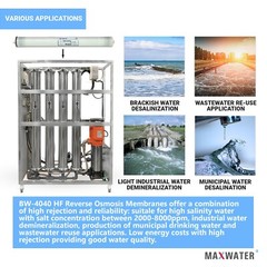 BW-4040HF Replaces Hydron 4″x 40″ 2400 GPD Brackish Water Reverse Osmosis BW4040