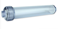 Clear Empty Inline Cartridge 2″ x 10″ – 1/4 » FPNT Refillable DI Carbon Calcite