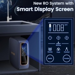 Vortopt Reverse Osmosis System Under Sink, Tankless RO Water Filtration 800 GPD