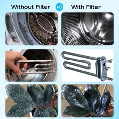 Inline Sediment Anti-Scale Filter Reusable 3/4″ GHT Water Hose Filter for Washin