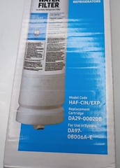 Samsung Water Filter DA29-00020B Replacement Cartridge White New Sealed