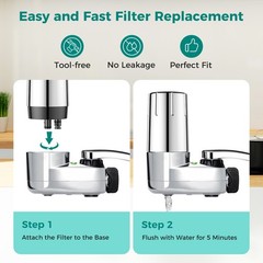 FR-200 Faucet Filter Replacement 2-PCS Brita FF-100 Tap Water System 4-Month US