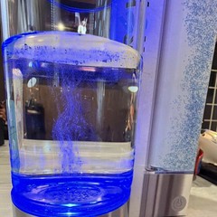 GOTHR/WA Water Filter Dispenser Blue LED Bubbling Countertop Bottle Plastic
