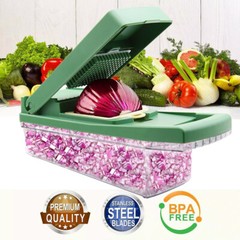 12 in 1 Vegetable Chopper Salad Fruit Mandolin Slicer Food Dicer Cutter Peeler