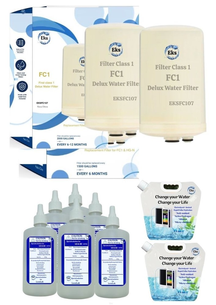 FC1 FILTER eks 2pcs Compatable Enagic Kangen machine +6Enhancr +2Kangen bags New