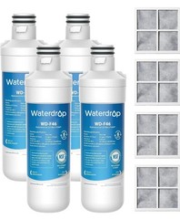 Waterdrop LT1000PC ADQ747935 Refrigerator Water Filter and Air Filter, Replaceme