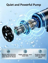 600GPD Tankless Reverse Osmosis System 9-Stage Alkaline Water Filter Stainless