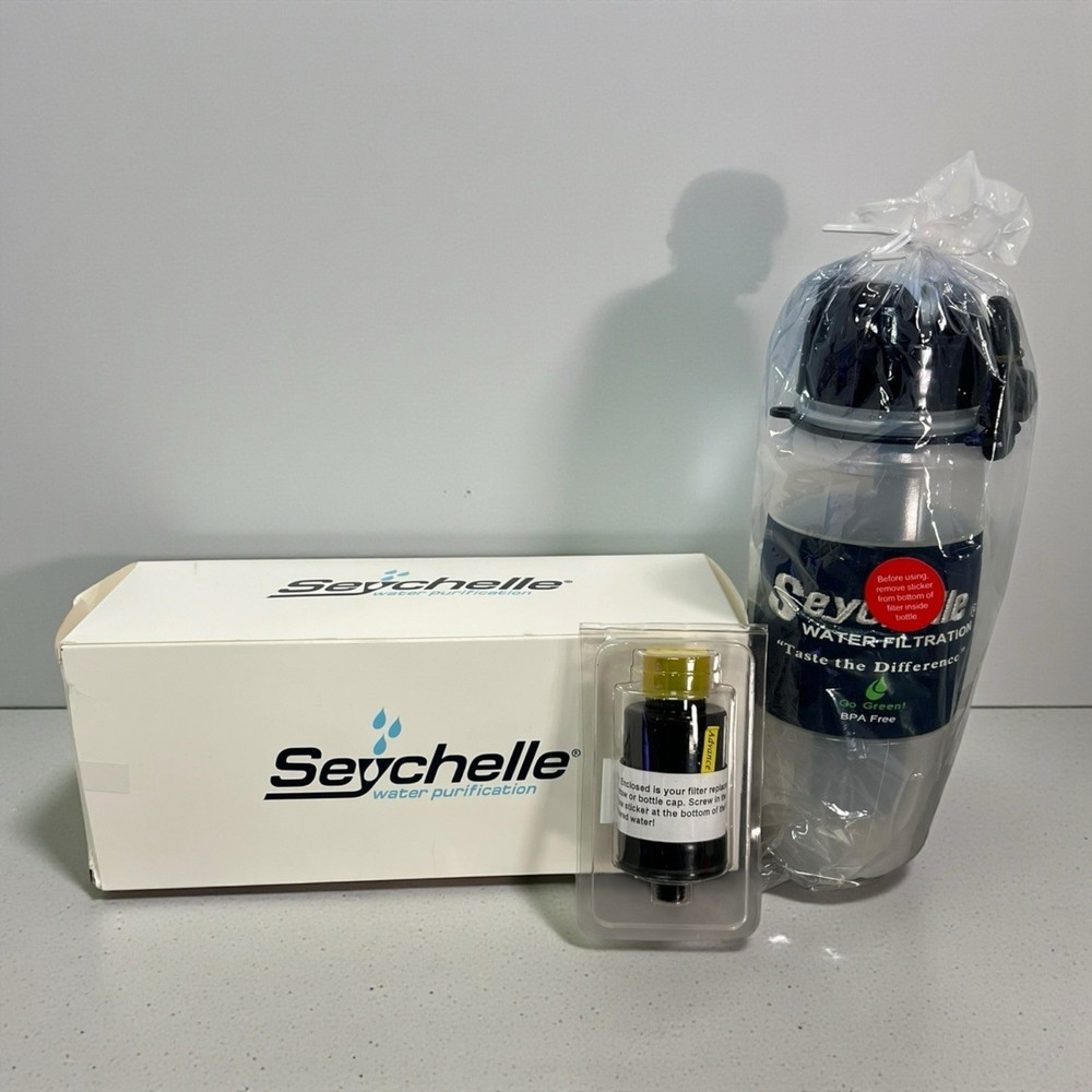 Seychelle 28oz Radiation Filtration Flip Top Bottle Emergency With Filter.