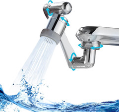 1080° Swivel Faucet-Extender Sink-Aerator – 2 Mode Splash Water Filter Extension