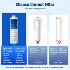 NEW 2X Refrigerator Replace Water Filter for 12033030 11025825 12028325 WFC100MF