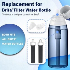 2In1 Brita Water Bottle Filter & Mouthpiece Replacement, Brita Replacement Parts