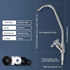Stainless Steel Water Filter Faucet Reverse Osmosis Drinking Water Faucet