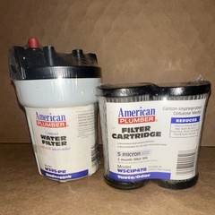American Plumber W385-PR Filter & WSCIP478 Cartridge 2 Pack, Carbon, Removes Ch…