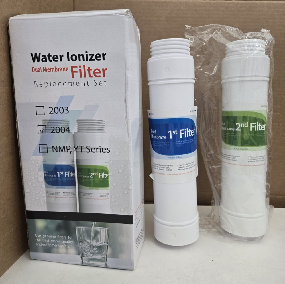 Water Ionizer Dual Membrane FILTER Replacement Set 1st 2nd 2004 READ