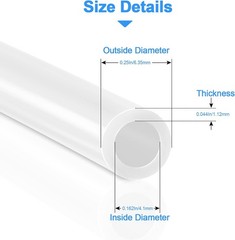 30FT 1/4 Inch RO Water Tubing NSF Certified White