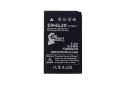 Battery for Nikon 1 J2, EN-EL20 Digital Camera (1300mAh, 7.4V, Lithium-Ion)