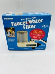 Pollenex Pure Water “99” Faucet Water Filter WP72 w/Extra Cartridge NEW