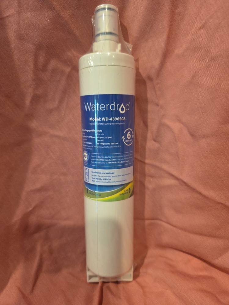 Water drop Model WD-4396508 Water Replacement Filter Factory Sealed