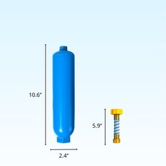 Nispira Inline Water Cartridge Filter for Camco RV/ Marine 40043 3 Pk