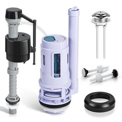 3-Inch Dual Flush Valve Replacement Kit for 2-Piece Toilets, Universal Toilet Re