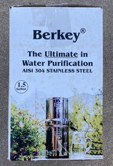 TRAVEL BERKEY 1.5 Gallon Water Filtration System WITH Filters