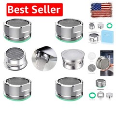 4PCS Faucet Aerator, 2 Packs of Aerator Filter Replacement Parts, With Brass …