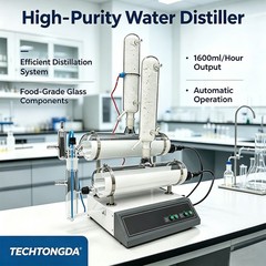 Lab Quartz Automatic Pure Water Distiller Dual Water Distiller 220V 1600M/hour