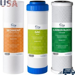 High Capacity Water Filter Pack RO Systems 3 Stage Replacement Filter Set New