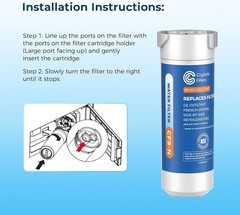 Efficient XWFE Refrigerator Water Filter – Built-in Chip, Odor Removal – 1 Count