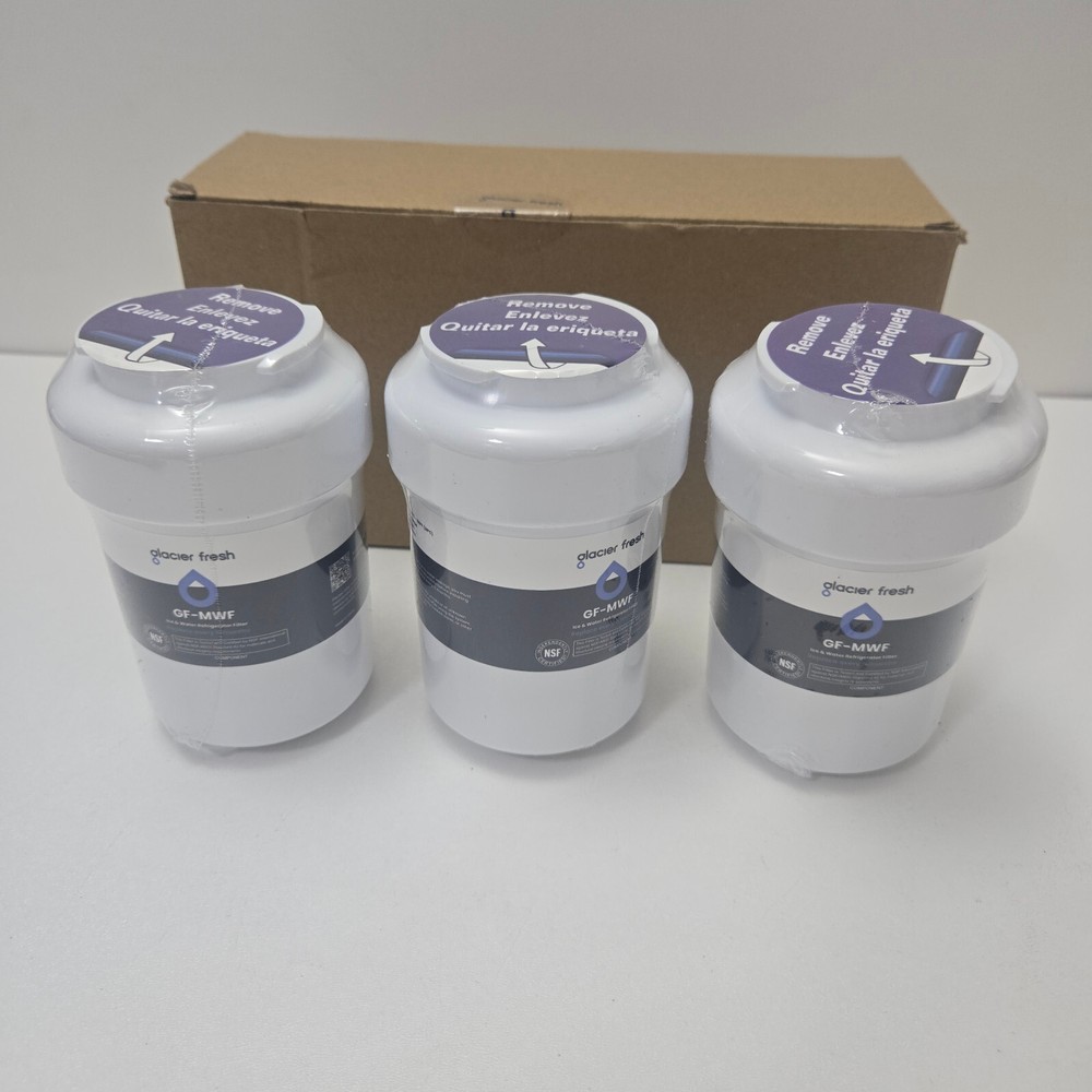 Lot Of 3 Glacier Fresh GF-MWF Refrigerator Water Filters for GE Kenmore Sealed