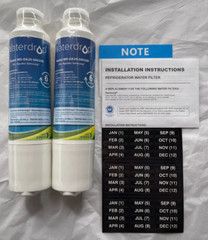 Waterdrop Refrigerator Filter Replacement for Samsung DA29-00020B 2 Pack – White