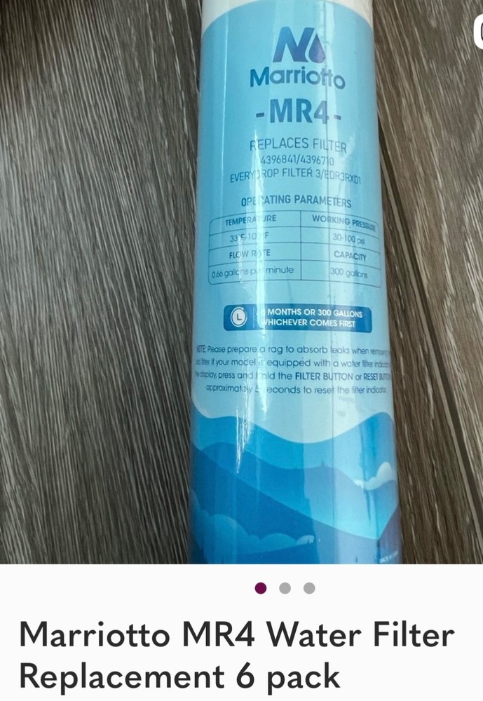 marriotto MR4 water peplacement 6 pack